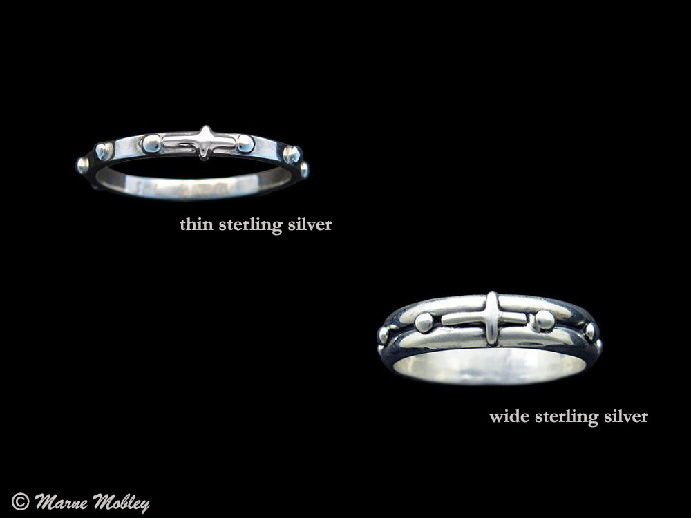 Buy Diana Ruby Silver Rosary Ring, Silver Stackable Rosary Ring, Catholic  Rosary, Sterling Silver Rosary Ring, Silver Ruby Rosary Ring Online in  India - Etsy