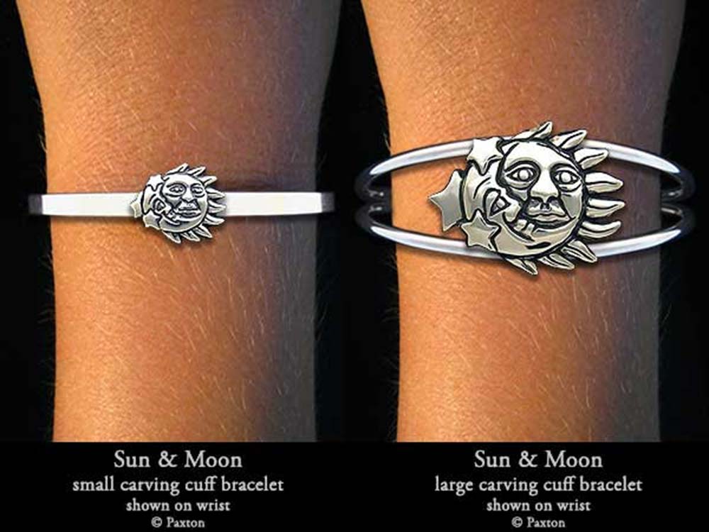 Sun and Moon Chain Bracelet in Silver | Lisa Angel