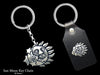 Sun Moon Key Chain Sterling Silver