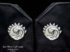 Ocean Wave Sun Cuff Links sterling silver