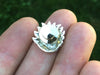 Sun Wave Tie Tack in hand back view