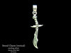 Sword Saber Charm Necklace sterling silver