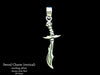 Sword Saber Charm Necklace sterling silver