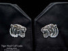 Tiger Head Cuff Links sterling silver