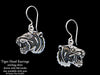 Tiger Head Earrings