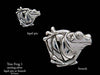 Tree Frog Lapel Pin Brooch sterling silver