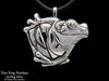 Tree Frog Pendant necklace sterling silver