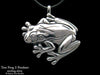 Tree Frog #2 Pendant Necklace sterling silver