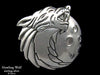 Howling Wolf Head Belt Buckle sterling silver