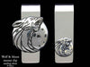 Wolf Head Money Clip