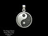 Yin Yang Charm Necklace Sterling Silver