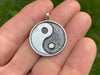 Yin Yang Pendant Necklace Sterling Silver