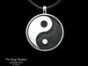 Yin Yang Pendant Necklace Sterling Silver