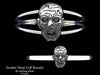 Zombie Head Cuff Bracelet