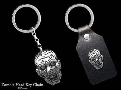 Zombie Key Chain Sterling Silver