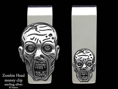 Zombie Walker Head Money Clip